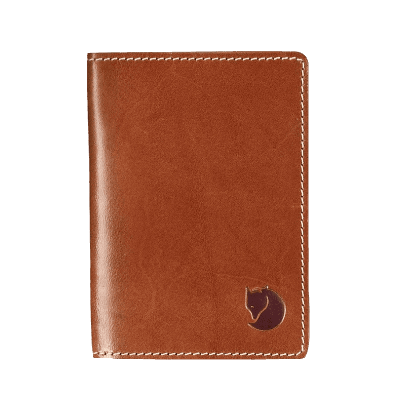 Fjällräven Cognac Leather Passport Cover