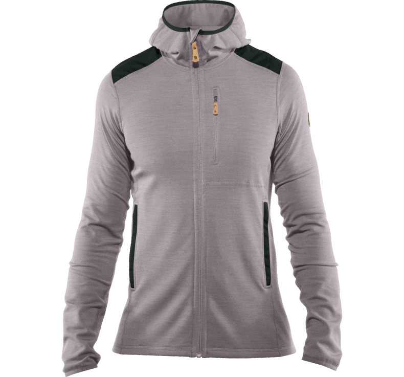 Grey-Dark Grey Fjällräven Keb Fleece Hoodie M - 2 Colours