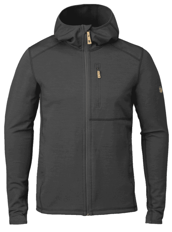 Dark Grey/Black Keb Fleece Hoodie M - 2 Colours Fjällräven