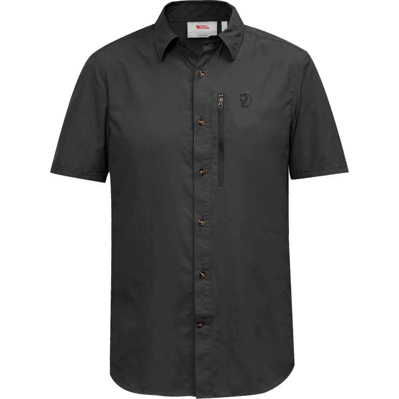 Dark Grey Fjällräven Abisko Hike Shirt Ss M - Dark Grey
