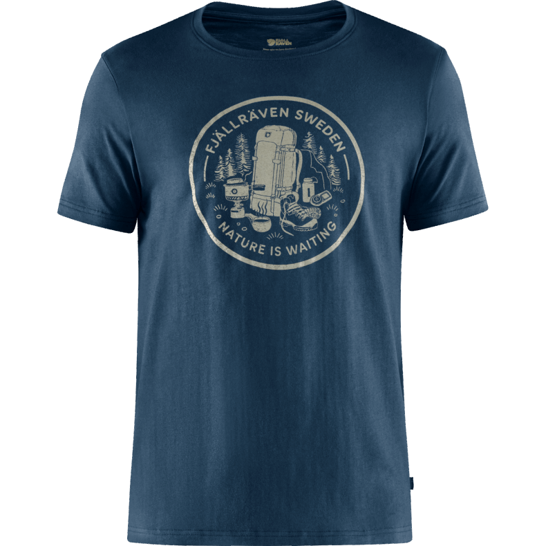 Fikapaus T-Shirt M - 2 Colours Fjällräven Navy