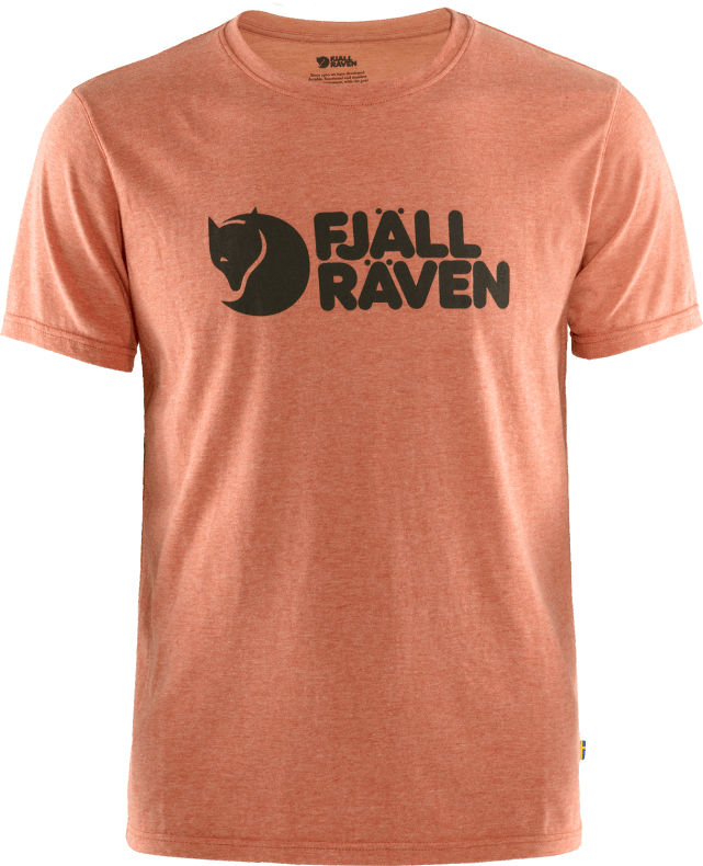 Rowan Red Fjällräven Logo T-Shirt M - Rowan Red-Melange