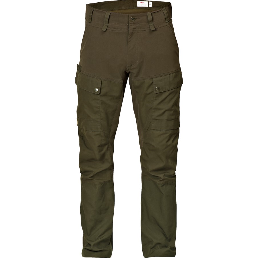 Dark Olive Fjällräven Lappland Hybrid Trousers M