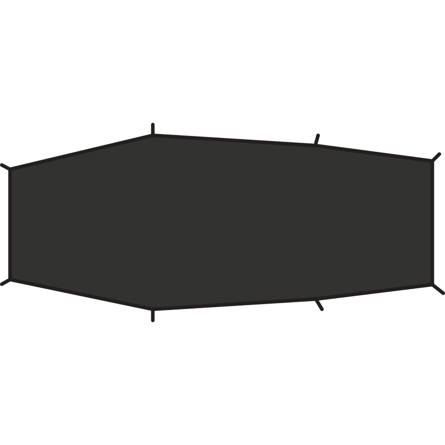 Black Fjällräven Lite 2 Footprint