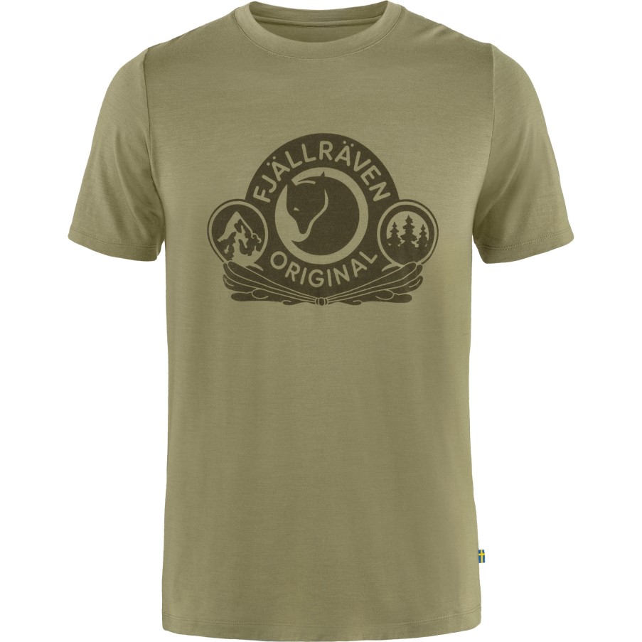 Abisko Wool Classic Ss M Light Olive Fjällräven