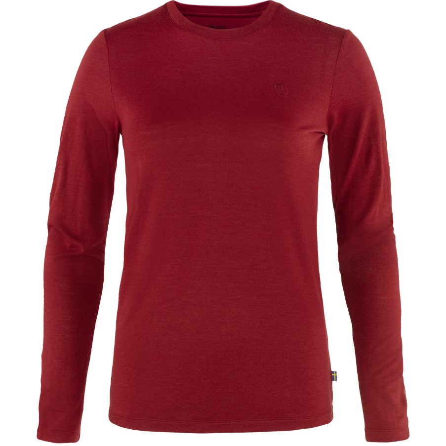 Pomegranate Red Abisko Wool Ls W Fjällräven