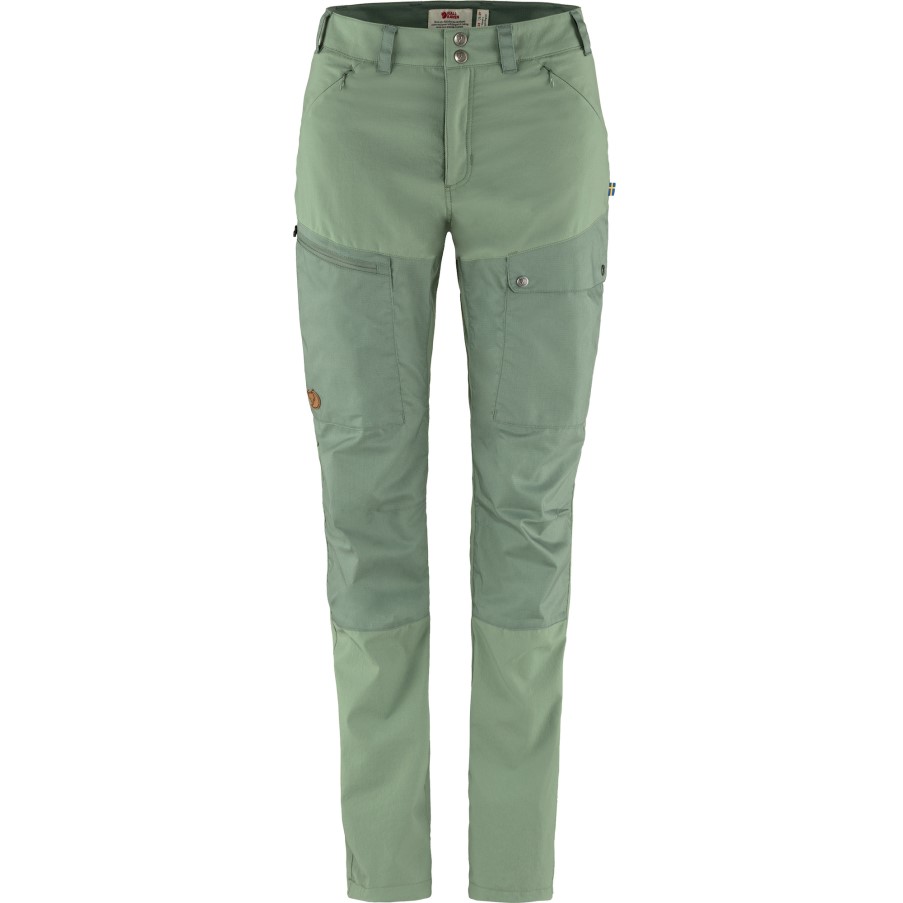 Jade Green-Patina Green Abisko Midsummer Trousers W Short Fjällräven