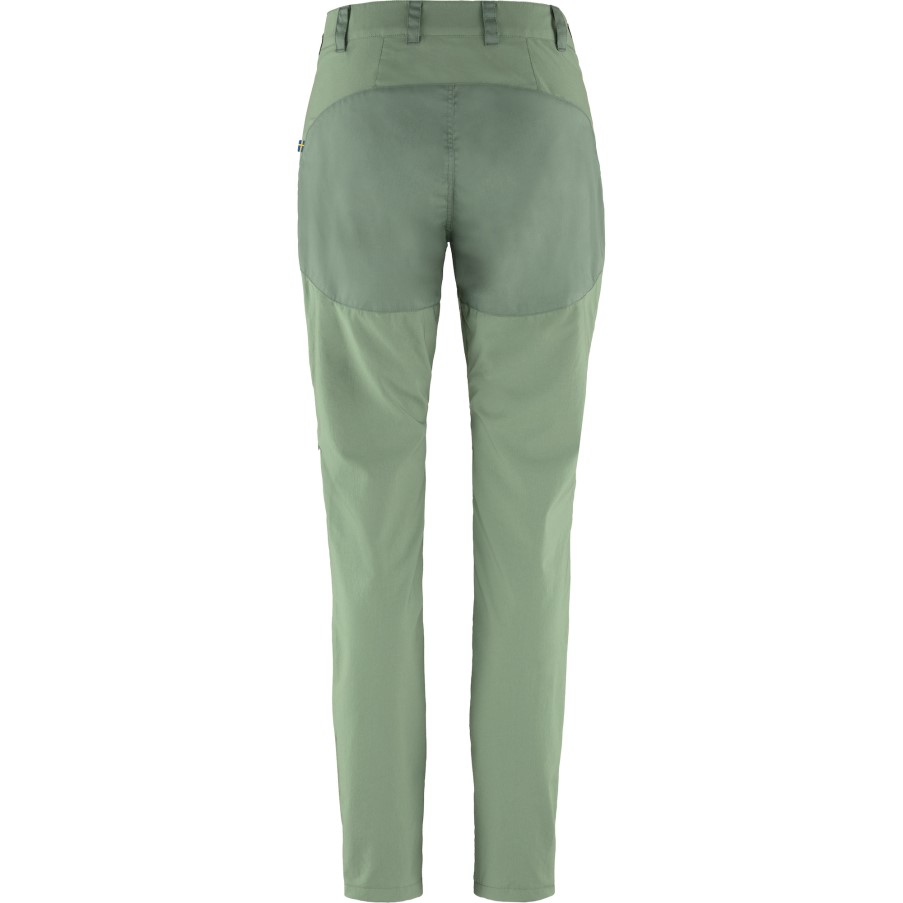 Jade Green-Patina Green Abisko Midsummer Trousers W Short Fjällräven
