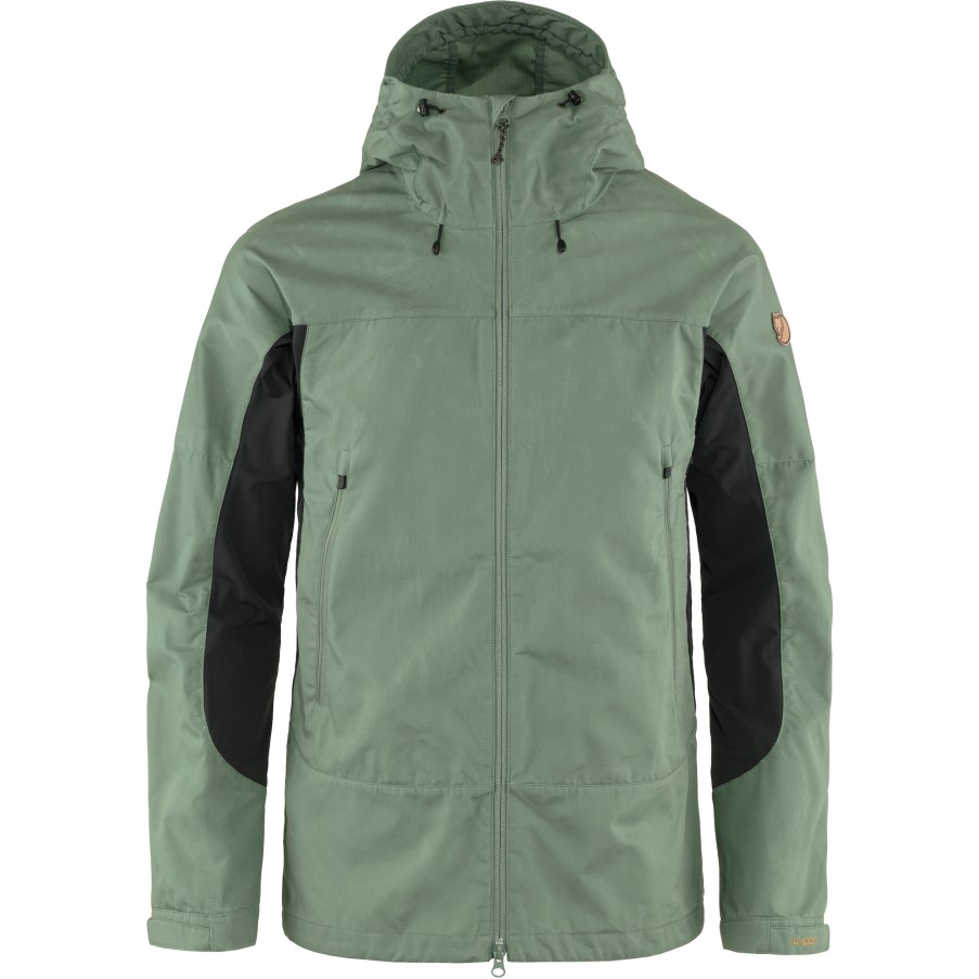 Patina Green-Dark Grey Abisko Lite Trekking Jacket M Fjällräven