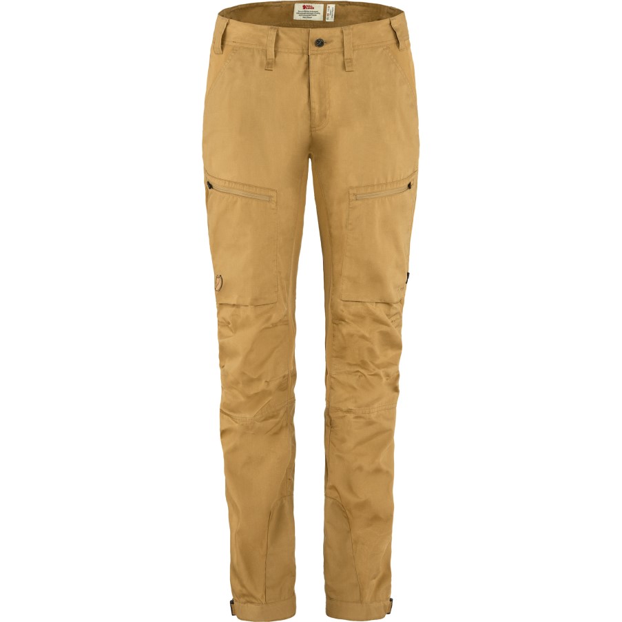 Abisko Lite Trekking Trousers W Short Fjällräven Buckwheat Brown