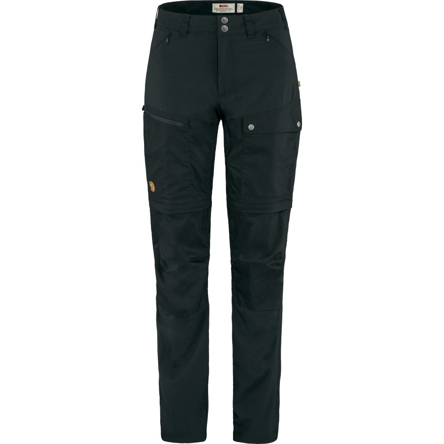 Abisko Midsummer Zip Off Trousers W Fjällräven Brand Black