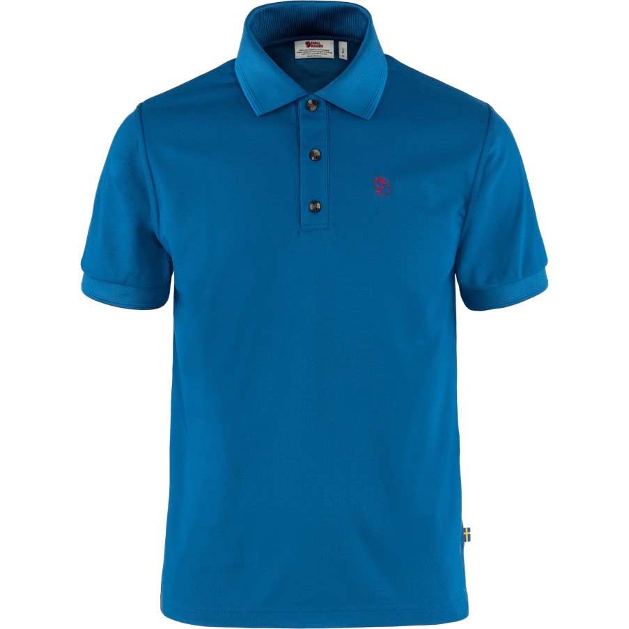 Alpine Blue Fjällräven Brand Crowley Pique Shirt M