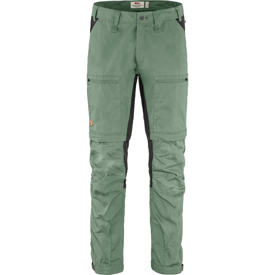 Patina Green-Dark Grey Abisko Lite Trekking Zip-Off M Long Fjällräven