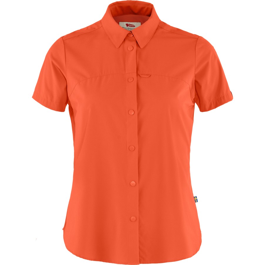 High Coast Lite Shirt Ss W Rowan Red Fjällräven