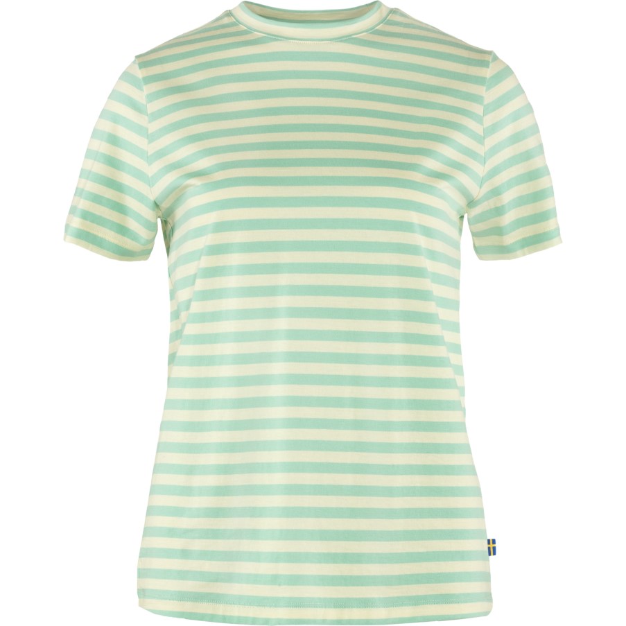 Art Striped T-Shirt W Fjällräven Sky-Chalk White