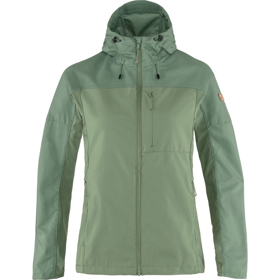 Jade Green-Patina Green Abisko Midsummer Jacket W Fjällräven