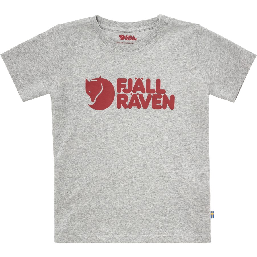 Fjällräven Kids Logo T-Shirt Grey-Melange