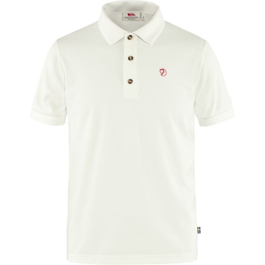 White Crowley Pique Shirt M Fjällräven