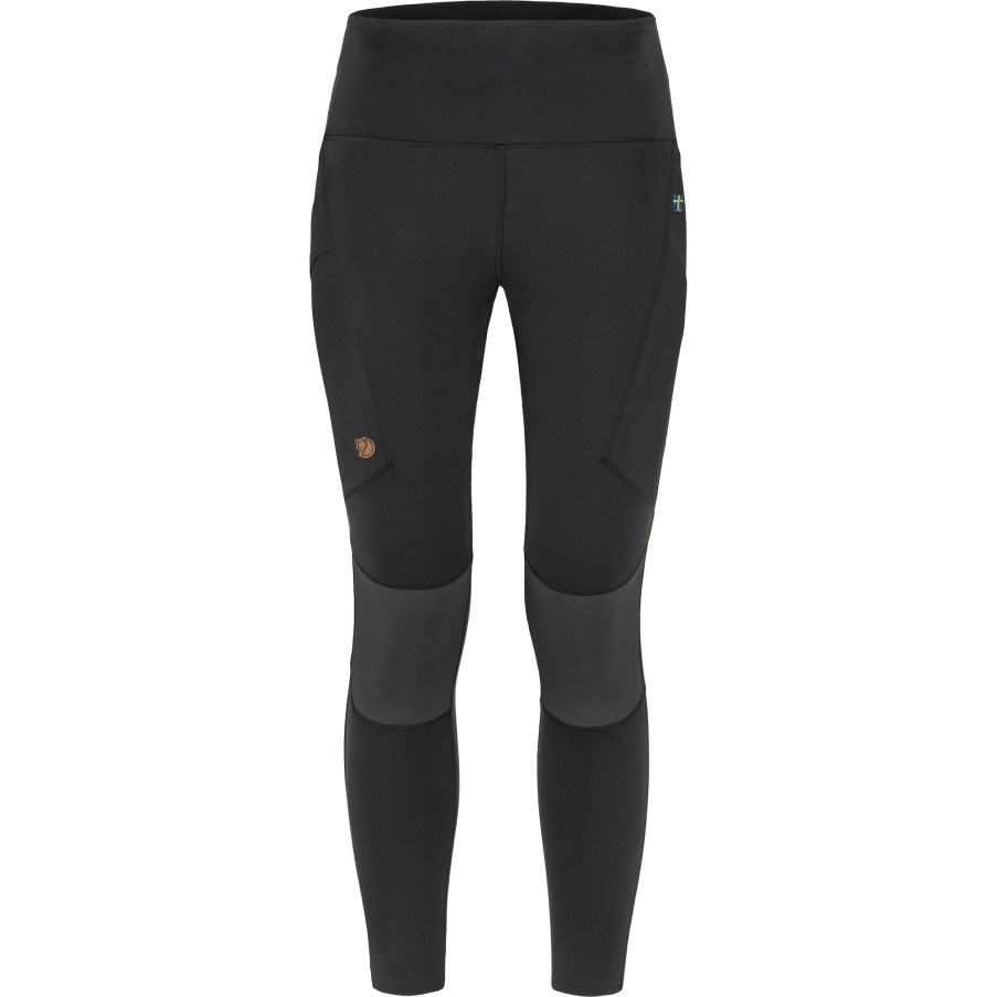 Fjällräven Black-Iron Grey Abisko Trekking Tights Pro W