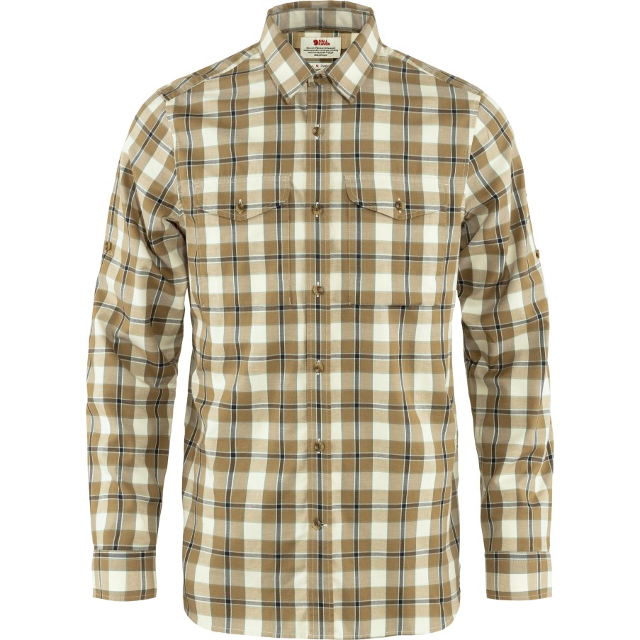 Fjällräven Buckwheat Brown-Patina Green Singi Flannel Shirt Ls M