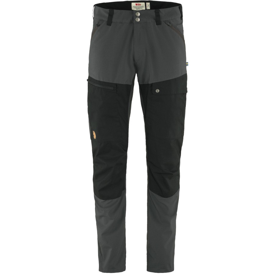 Fjällräven Dark Grey-Black Abisko Midsummer Trousers M Long