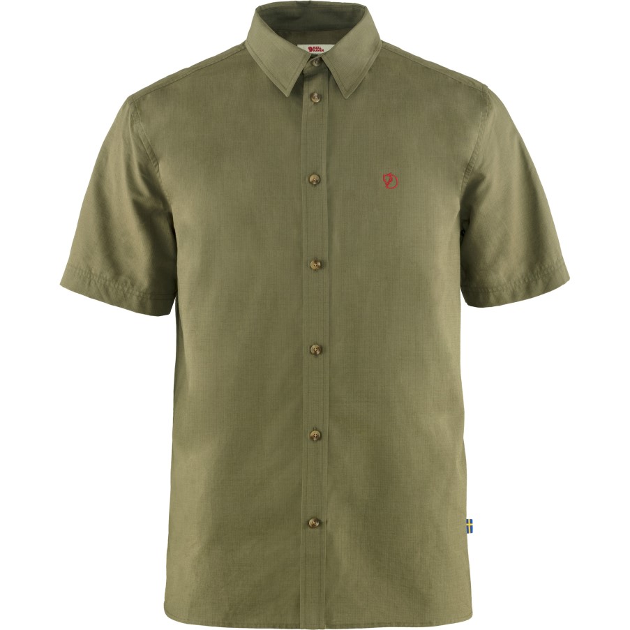 Övik Lite Shirt Ss M Green Fjällräven