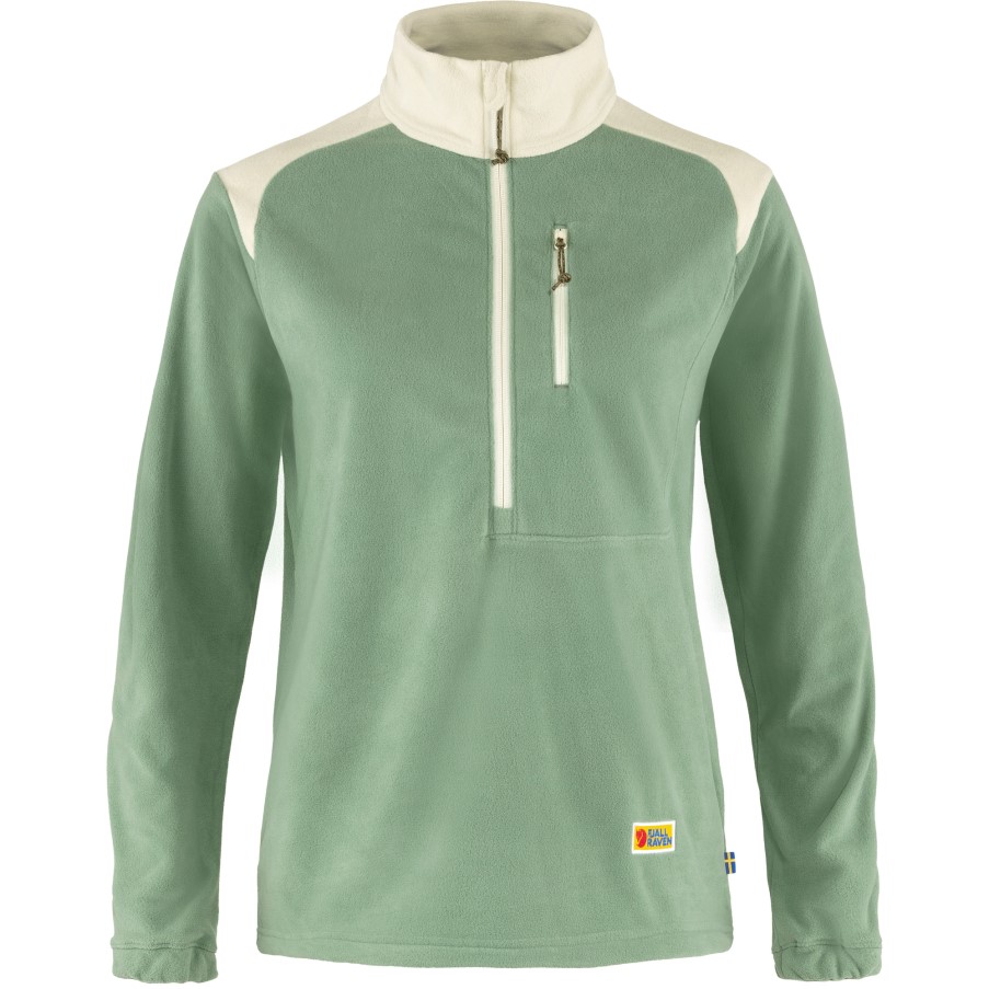 Fjällräven Sage Green-Chalk White Vardag Lite Fleece W