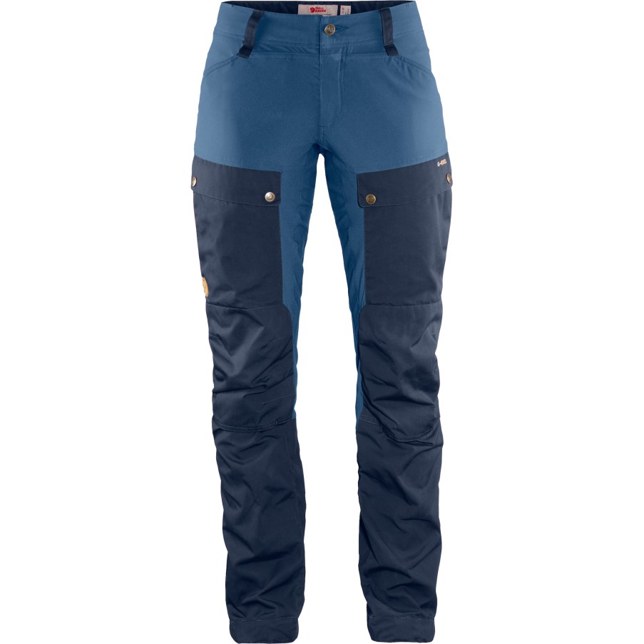 Keb Trousers Curved W Reg Dark Navy-Uncle Blue Fjällräven