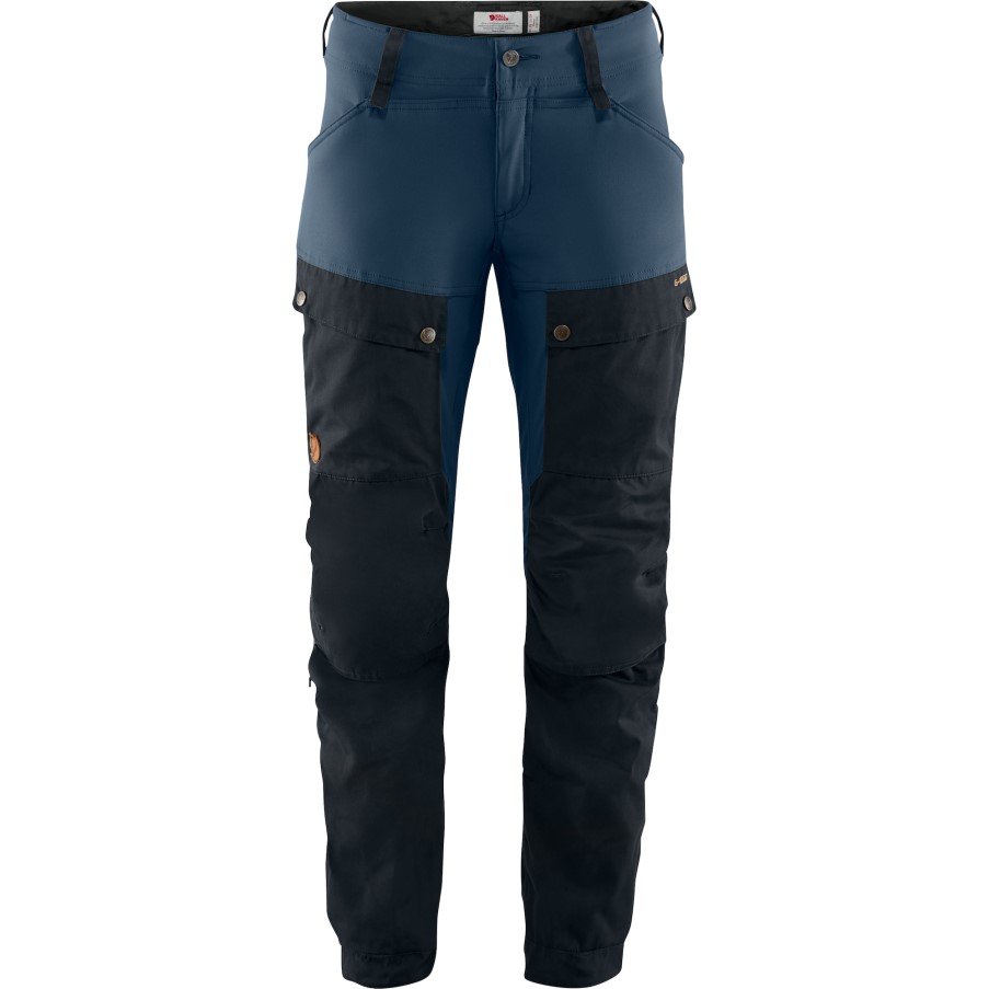 Dark Navy-Uncle Blue Fjällräven Keb Trousers W Short