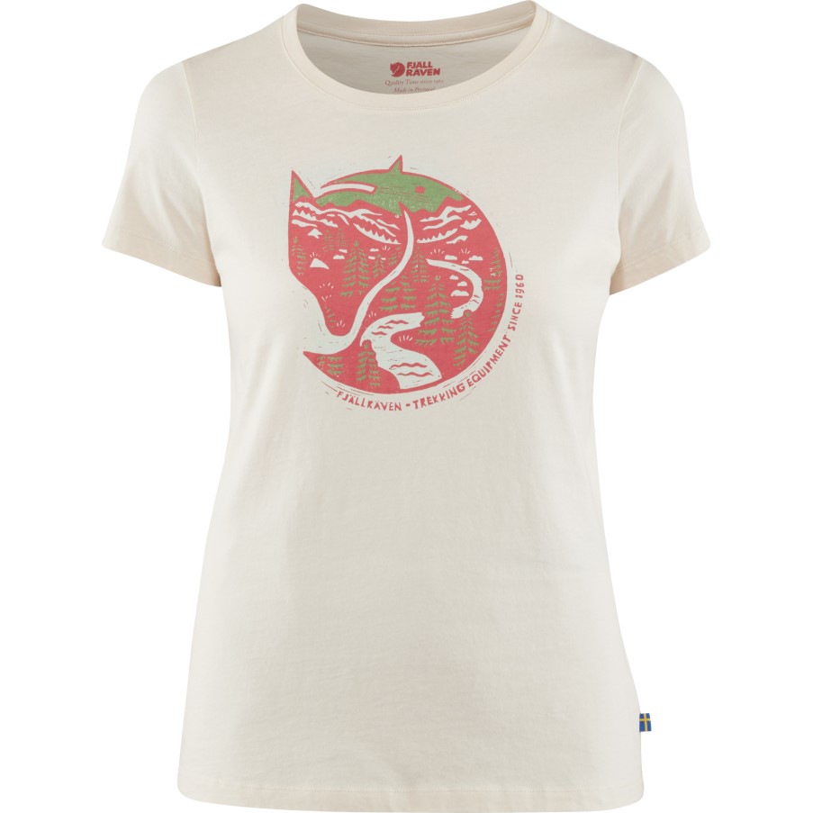 Fjällräven Chalk White Arctic Fox Print T-Shirt W