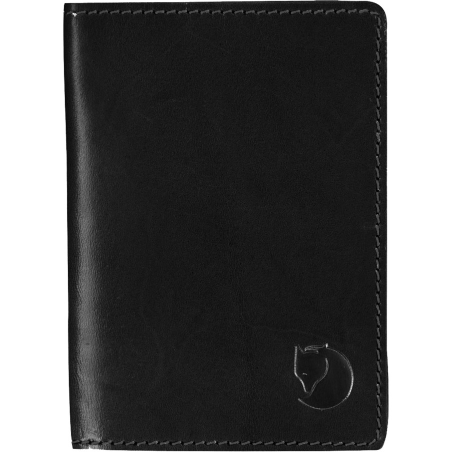 Leather Passport Cover Fjällräven Black