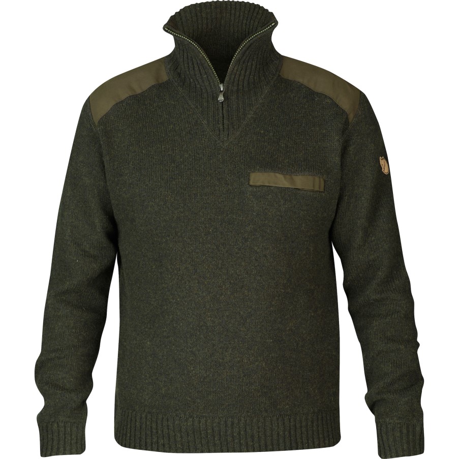 Dark Olive Fjällräven Koster Sweater M