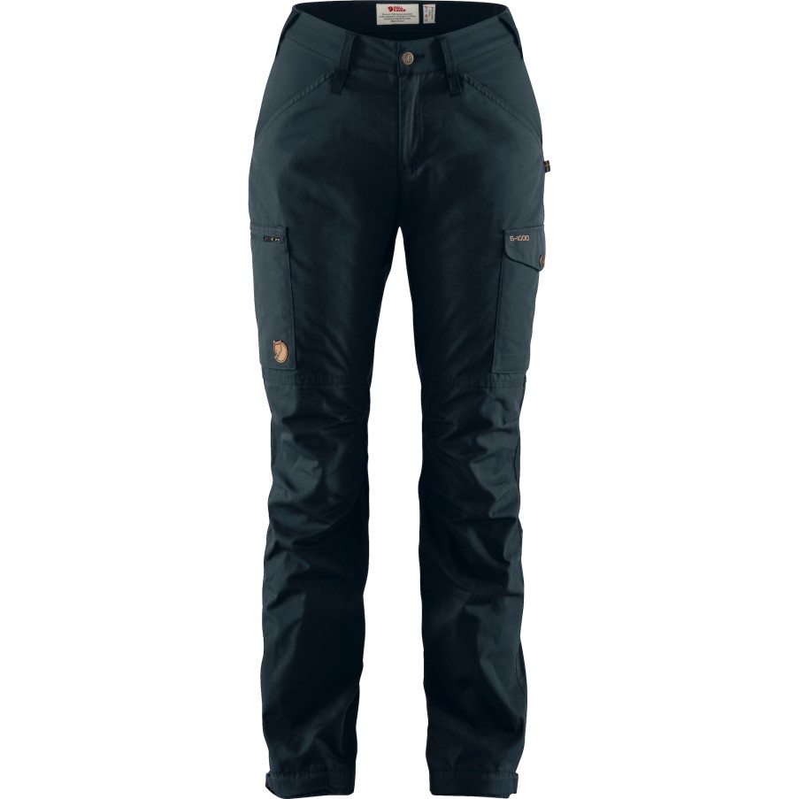 Kaipak Trousers Curved W Fjällräven Dark Navy