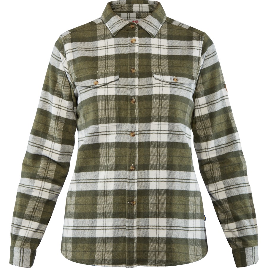 Green Övik Heavy Flannel Shirt W Fjällräven