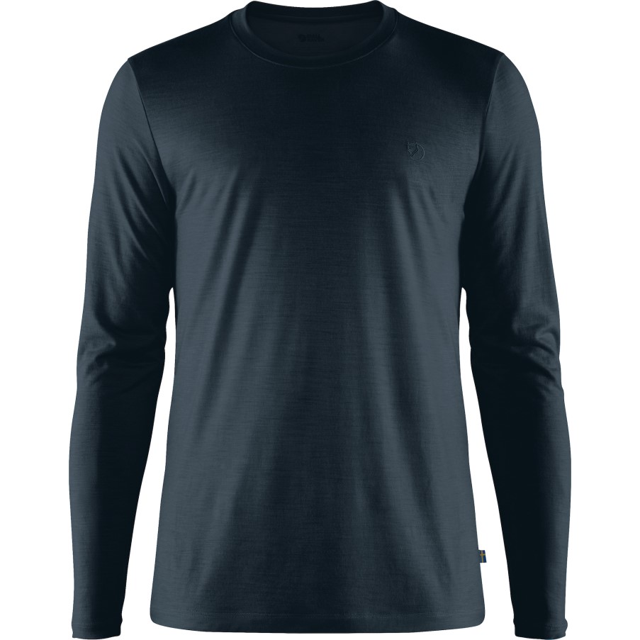 Abisko Wool Ls M Fjällräven Dark Navy