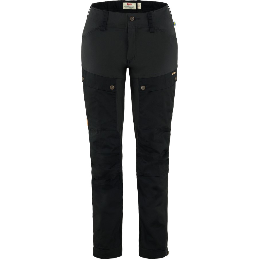Black Fjällräven Keb Trousers Curved W Reg