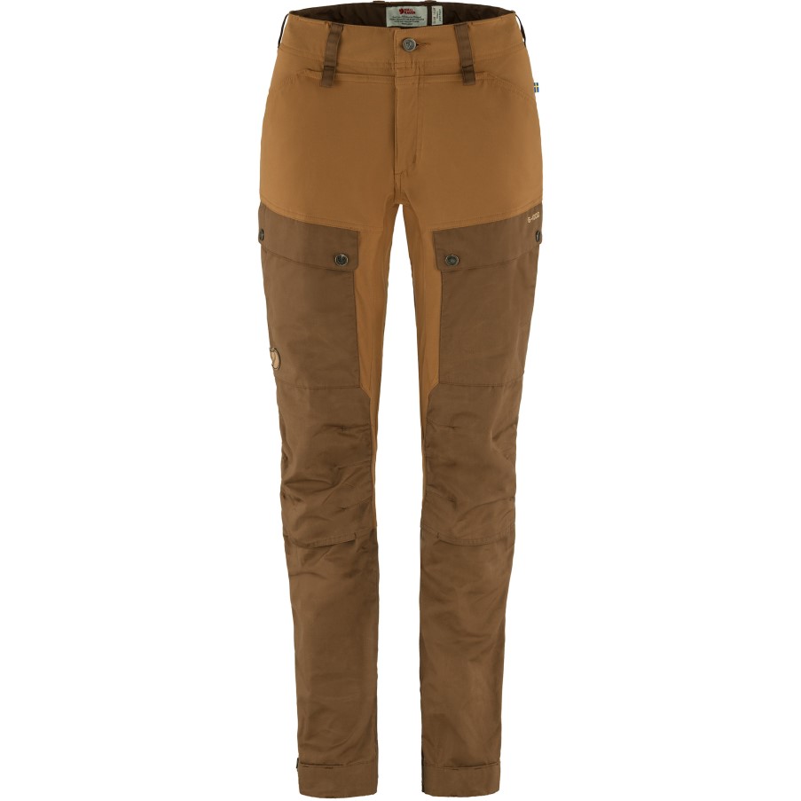 Fjällräven Timber Brown-Chestnut Keb Trousers Curved W Short