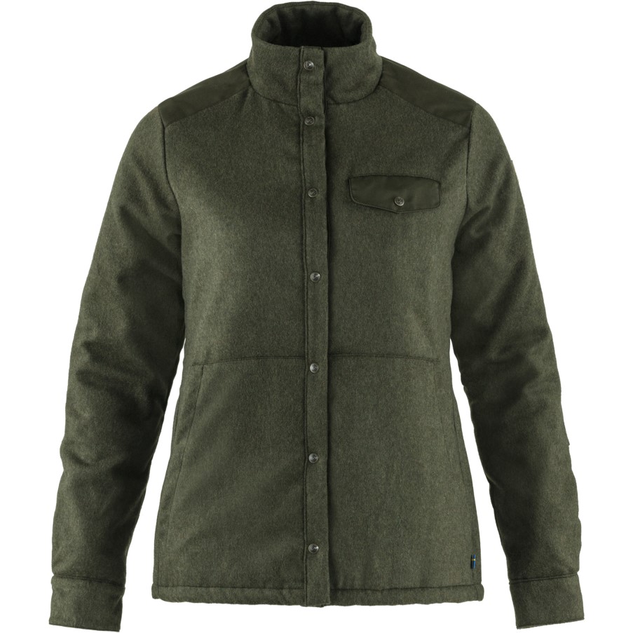 Canada Wool Padded Jacket W Deep Forest Fjällräven