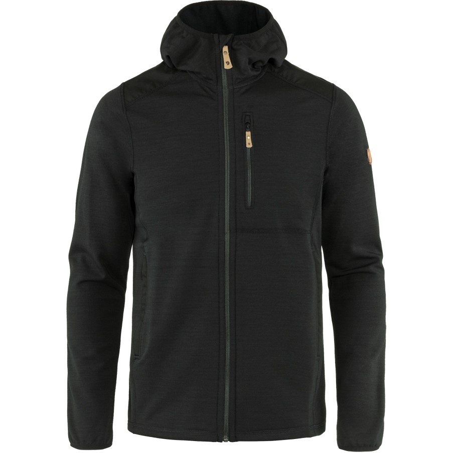 Keb Fleece Hoodie M Fjällräven Black