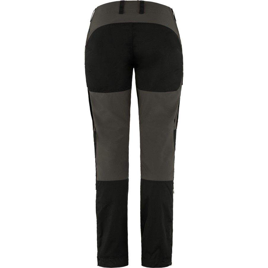 Black-Stone Grey Keb Trousers Curved W Short Fjällräven