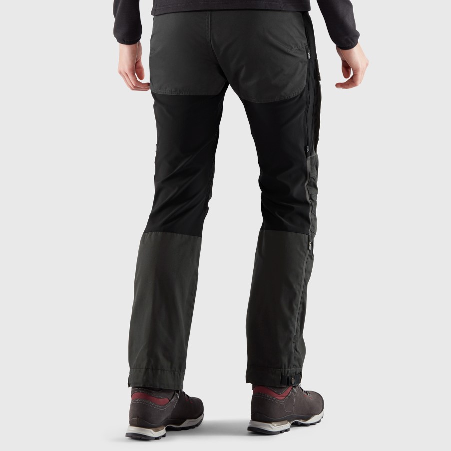 Black-Stone Grey Keb Trousers Curved W Short Fjällräven