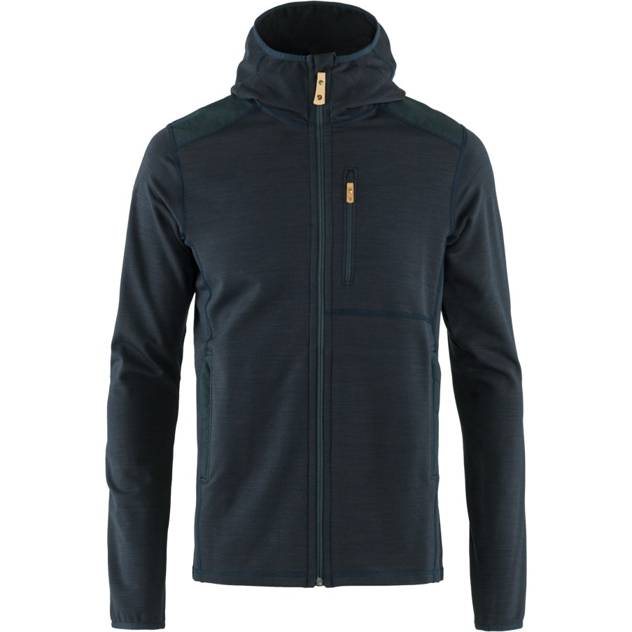 Dark Navy Fjällräven Keb Fleece Hoodie M