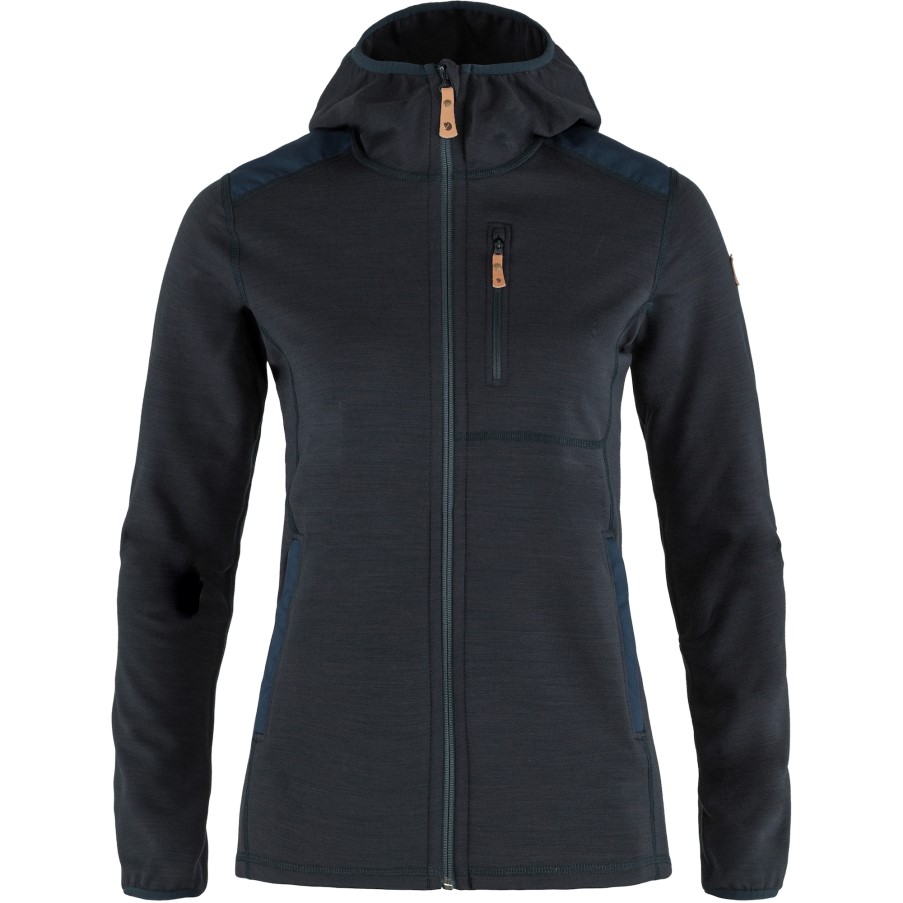 Keb Fleece Hoodie W Fjällräven Dark Navy