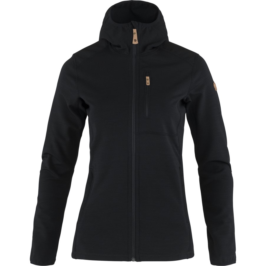 Keb Fleece Hoodie W Black Fjällräven Brand