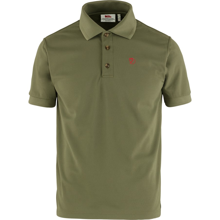 Crowley Pique Shirt M Light Olive Fjällräven
