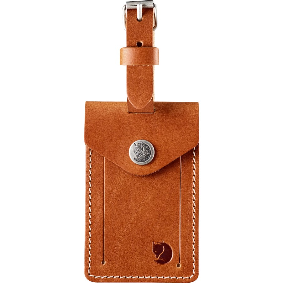 Leather Luggage Tag Fashion Fjällräven Leather Cognac
