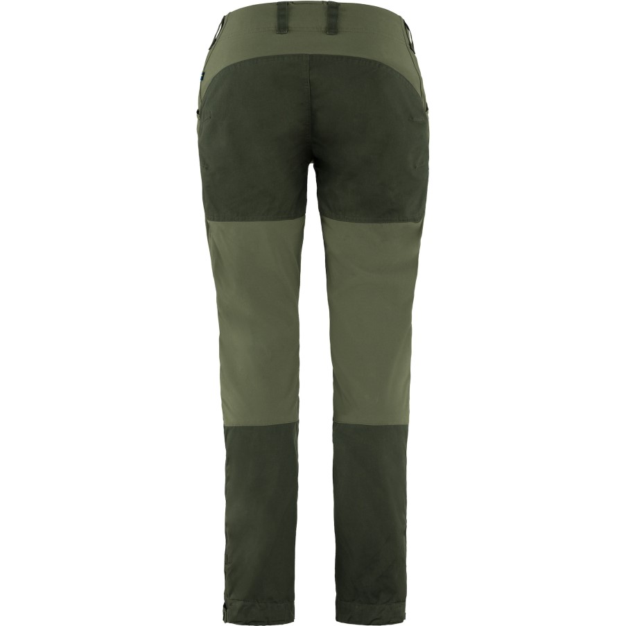 Keb Trousers Curved W Short Deep Forest-Laurel Green Fjällräven
