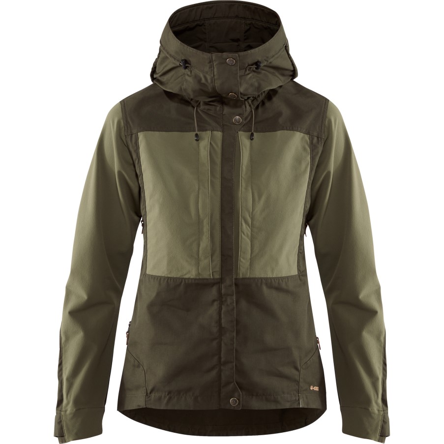 Keb Jacket W Fjällräven Deep Forest-Laurel Green