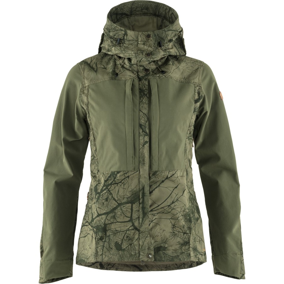 Green Camo-Laurel Green Fjällräven Keb Jacket W