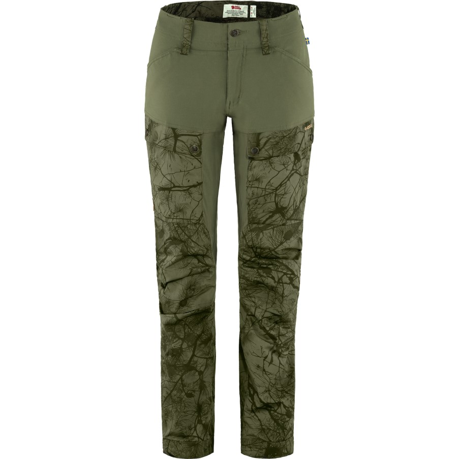 Fjällräven Green Camo-Laurel Green Keb Trousers W Reg